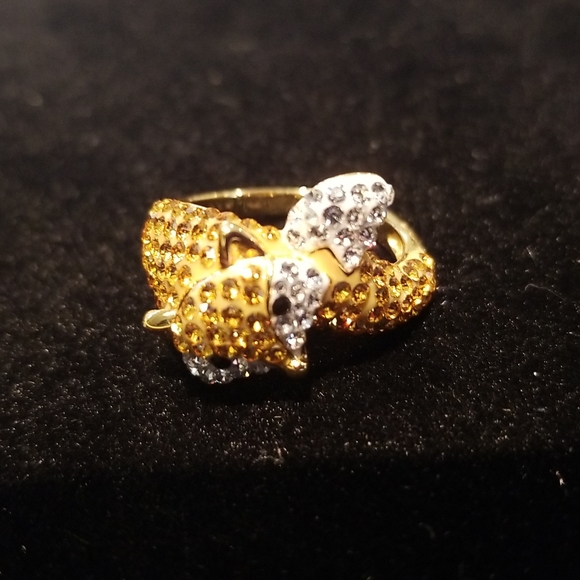 Lot of 7 Crystal Animal Rings - Picture 6 of 8